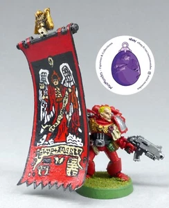 Warhammer 40k, Blood, Angel, Banner, Banniere, Standard, Etandard, Ancient, Oop - Picture 1 of 3