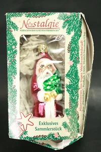 Inge-Glas Nostalgie Weihnachtsmann Ornament im Originalkarton - Bild 1 von 6