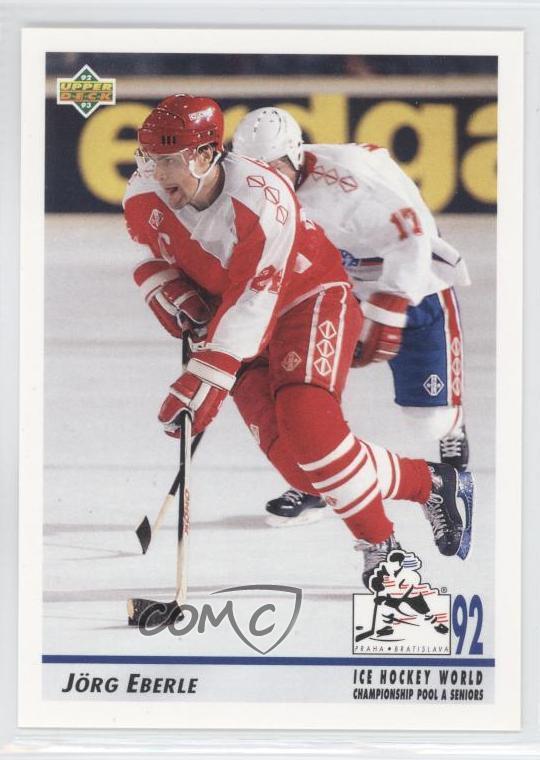 1992-93 Upper Deck Jorg Eberle #384 Rookie RC