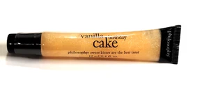 Philosophy VANILLA BIRTHDAY CAKE Lip Shine Gloss 0.4 fl oz NEW SEALED - Picture 1 of 4