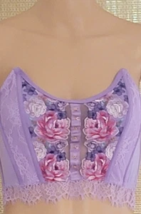 NWT Victoria Women's Secret Dream Angels Emroidered Strapless Corset Top Size M - Picture 1 of 16