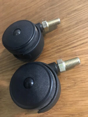 Merlin Dampfreiniger Polti Ersatzteil 2 Original Lenkrollen - Bild 1 von 3