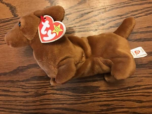 SEHR SELTEN & nicht mehr produziert Ty WEENIE Beanie Baby mit LEEREN HÄNGEETIKETTEN und PVC-Pellets - Bild 1 von 7