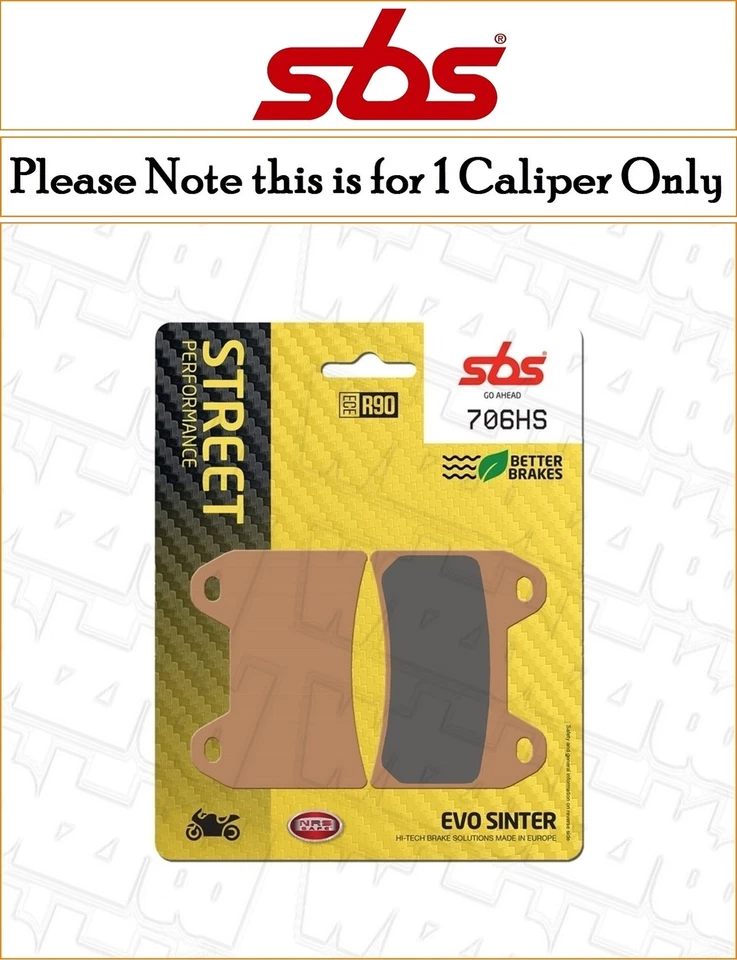 Cagiva Raptor 1000 2000-2005 [Front Sintered Brake Pads] [SBS HS Series] - Image 1 of 1