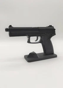 ESOSYSTEM3D DISPLAY STAND PISTOL FOR MK23 MARUI SSX23 ESC23 BLACK BK AIRSOFT - Picture 1 of 3