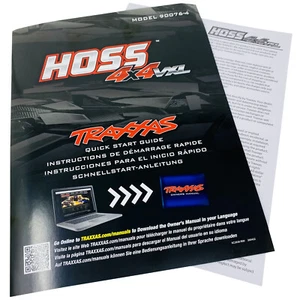 Traxxas Hoss 4x4 VXL Model 90076-4 Quick Start Guide Manual Pack New - Picture 1 of 12
