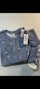 JUSTICE SLEEP SHIRT WITH SOCKS GIRLS SIZE 6 NEW WITH TAGS SKU A2 - Picture 1 of 11