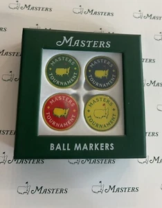 Neu 2025 Masters Golf Turnier Ball Marker 4er Set - Bild 1 von 1