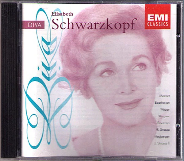Elisabeth SCHWARZKOPF: DIVA Mozart Strauss Wagner Weber Beethoven Smetana CD - Bild 1 von 1