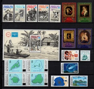 MICRONESIA, SCOTT # 46-55, C21-C27, COMPLETE MNH SET - YEAR 1986 WITH AIRMAILS - Picture 1 of 1
