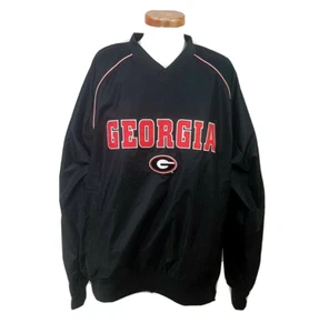 Sudadera Georgia Bulldogs Talla L Cuello en V Negra Delantera Spellout - Imagen 1 de 13