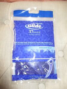 Oral B Glide 3D White Radiant Mint Floss Picks 75ct DISCONTINUED
