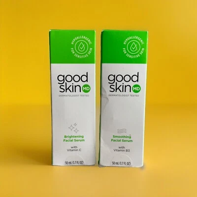 2x Good Skin MD Suero Facial Iluminador Vitamina C 1.7 fl oz Piel Sensible Foto 1 de 4