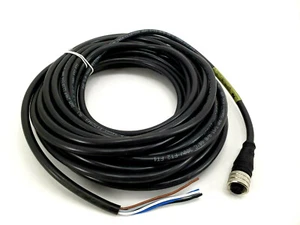 Molex Micro-Change (M12) Single-Ended Cordset, 5 Poles, Female to Pigtail, 10M - Picture 1 of 4