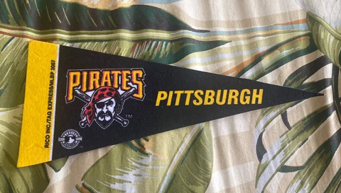 Pittsburgh Pirates Vintage Old Logo MLB Rico Mini Pennant 9"x4” Felt Banner Flag Cover