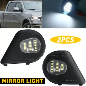 2 piezas de luces de charco con espejo lateral LED para camioneta Dodge Ram10-19 1500 2500 3500 4500 - Imagen 1 de 7