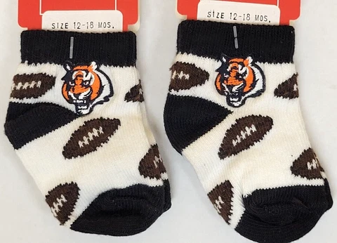 NFL Cincinnati Bengals Infant-Baby Socks (Size 12-18 Months) Cover