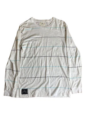 Rusty Men's Jumper Sweater Size L White City Casual Surf Logo Pullover Walk - Image 1 of 4