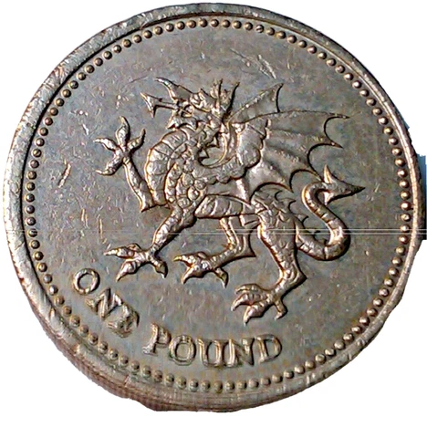 Great Britain 1 pound 1995 Dragon coin Cover