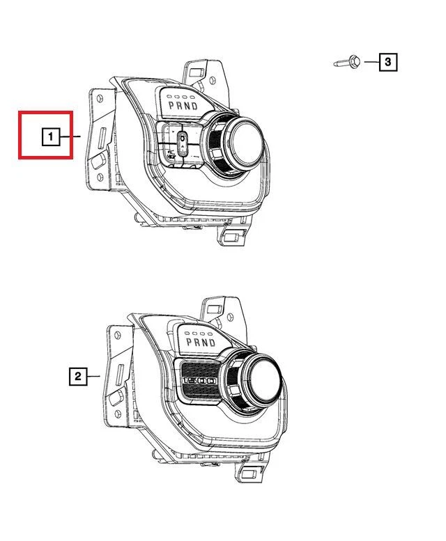 Palanca de cambios de transmisión Mopar 68521208AA compatible con Ram 1500 2022 Foto 1 de 1