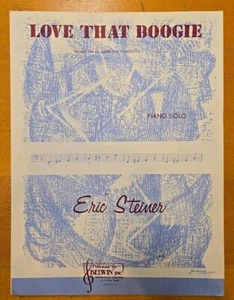 LOVE THAT BOOGIE VINTAGE SHEET MUSIC 1962 - Picture 1 of 1