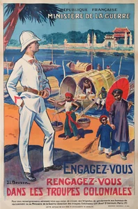 BEUZON -  REENGAGE YOURSELF IN THE COLONIAL TROOPS INDOCHINA LAOS - 1931 - Picture 1 of 1