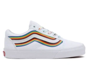 VANS Damen Schuhe Sneaker Oldskool pride Gr 38 weiss Leder NEU