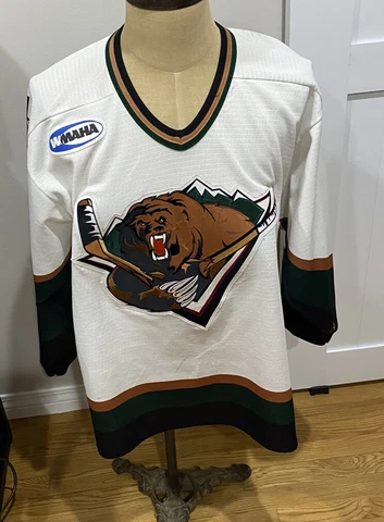 IHL Utah Junior Grizzlies  WMAHA Hilton #00 Hockey Jersey Mens Medium Cover
