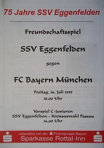 Programm 14.7.1995 SSV Eggenfelden - Bayern München - Picture 1 of 1