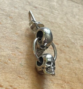 Skull Ohrring Totenkopf Ohrstecker Harley Punk Gothic Herren Biker Thor K8.22 - Bild 1 von 8