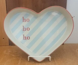 Bloomingville HoHoHo Ciotola a Forma di Cuore, 10" x 8" x 2" Natale, Nuova/Nuova con etichette - Foto 1 di 10
