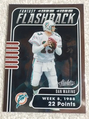 Dan Marino 2020 Absolute Fantasy Flashback #FF-DM Miami - Image 1 of 2