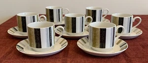 7 Vintage Midwinter Queensbury Duos, Cups & Saucers - Picture 1 of 12