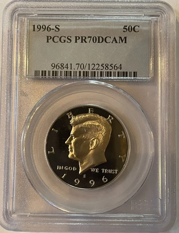 1996-S Kennedy Half Dollar - Clad - PCGS PR70DCAM - (#2065) Cover