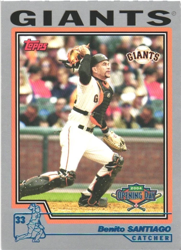 2004 Topps Opening Day #106 Benito Santiago San Francisco Giants  - Image 1 of 2