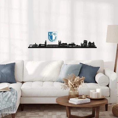 Wandtattoo 1. FC Magdeburg-Skyline mit Logo - 100x22 cm Offizielles Lizenzproduk - Bild 1 von 2