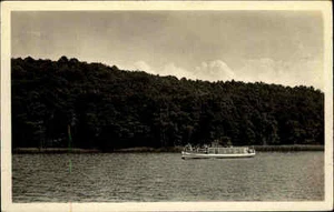Altenhof 1956 DDR Werbellinsee See Gewässer Boot Schiff Menschen Landschaft Wald - Picture 1 of 1