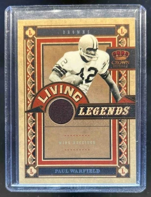 2010 Panini Crown Royale Paul Warfield Living Legends Jersey #256/299 Browns - Image 1 of 2