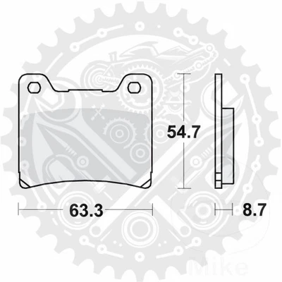 New TRW Brake Pads MCB530 1 Set front For Yamaha VMX-12 1200 Vmax 1985-1993 - Изображение 1 из 4