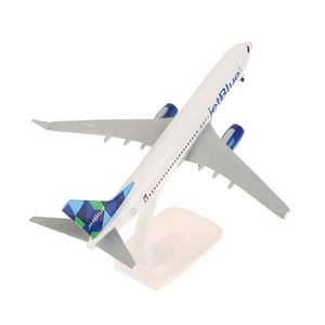 20cm Alu Metall USA Air JET BLAU JetBlue Airlines Boeing737 B737 Flugzeug Modell - Bild 1 von 12