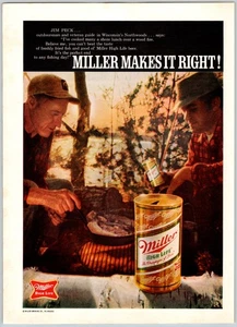 1970 CAMPING MILLER BEER Vintage 8"X11" Magazine Ad 1970's HTN38 - Picture 1 of 1