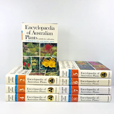 Encyclopaedia Of Australian Plants Elliot & Jones Volumes 1 to 8 Hardcovers VGC - image 1 of 4