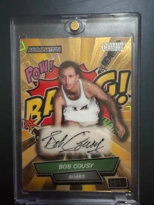 Comodín de aluminio automático Bob Cousy 1/1 2024 Foto 1 de 2