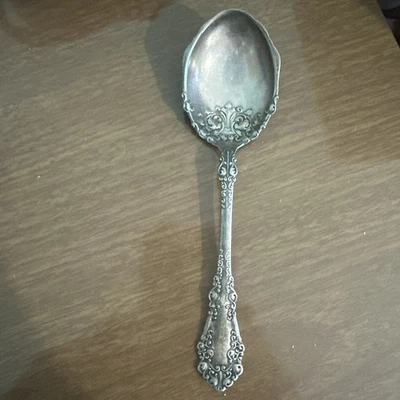 CUCHARA DE AZÚCAR 1847 ROGERS ANTIGUA c1897 BERKSHIRE CHAPADA EN PLATA 😊 Foto 1 de 4