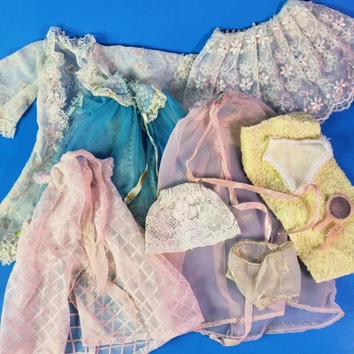 Lote Ropa Clon Barbie Muñeca Moda Vintage TLC Camisón Negligee Lencería  Foto 1 de 4