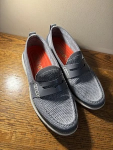 mocassino cole haan zerogrand grigio slip on penny taglia 9M, C35028 - Foto 1 di 7
