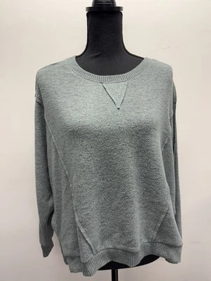 Suéter Top Sweet Romeo Gris Verde Manga Larga Elástico M Foto 1 de 4