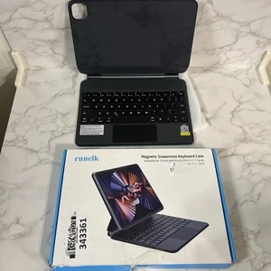 Runelk Magnetische Aufhängung Tastatur Hülle für 11" iPad Pro, 10,9/11" Air - Schwarz - Bild 1 von 3