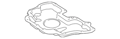 Sección inferior del cárter de aceite original Mercedes-Benz 642-010-40-28 Foto 1 de 3