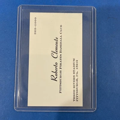 OFERTA - Tarjeta de visita original ROBERTO CLEMENTE de colección de los Piratas de Pittsburgh Foto 1 de 4